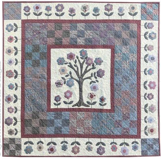 Cherry Tree Quilt Pattern - Puddleducks Quilts