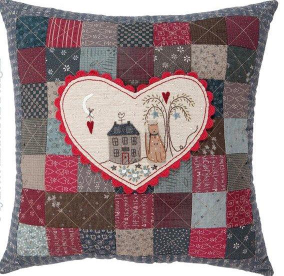 Heart and Home Cushion Pattern - Puddleducks Quilts