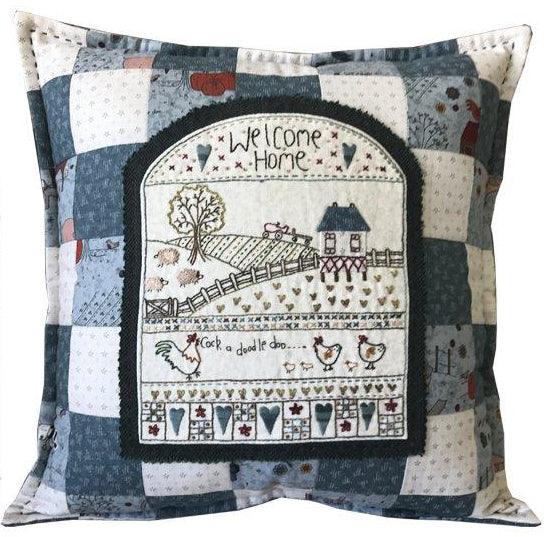 Welcome Home Cushion pattern - Puddleducks Quilts