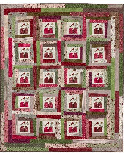 Wonky Santa Quilt Pattern - Puddleducks Quilts