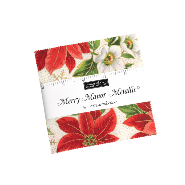 Moda Charm Pack Merry Manor Metallic