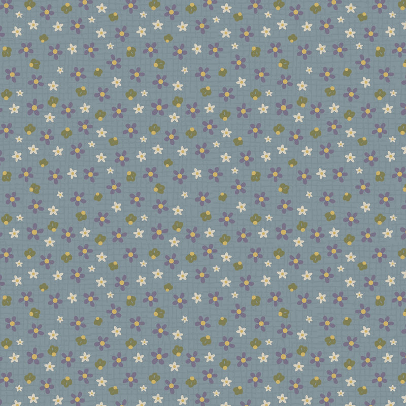 Good Boy and Kitty 81280-20 Happy Flowers Denim