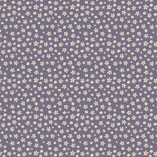 Good Boy and Kitty 81280-23 Scattered Flowers Purple