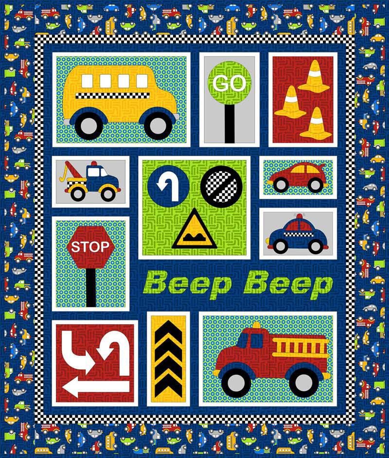 Beep Quilt Kit - Puddleducks Quilts