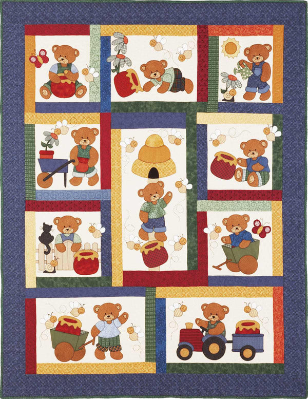 Honey Bear Quilt Pattern - Puddleducks Quilts
